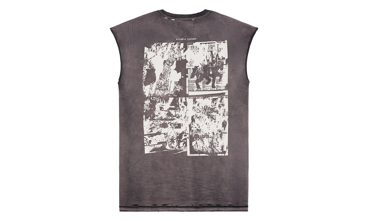 Worn Gothic Sleeveless Tee "Brown" P103 TBSP226
