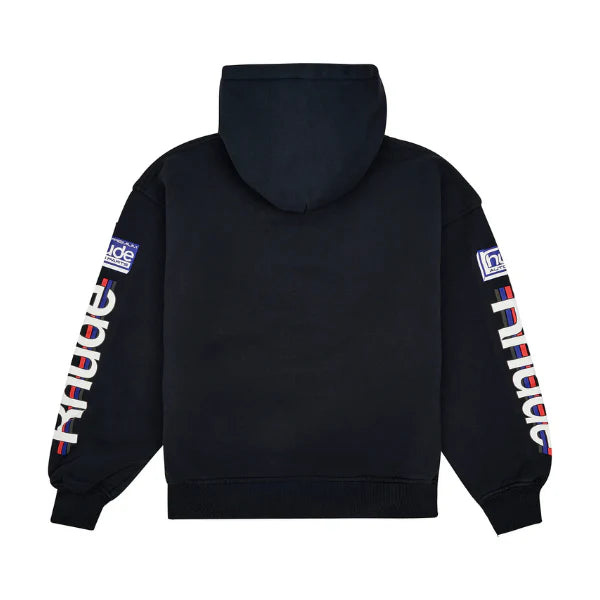Rhude Petrol Patch Hoodie - Vintage Black