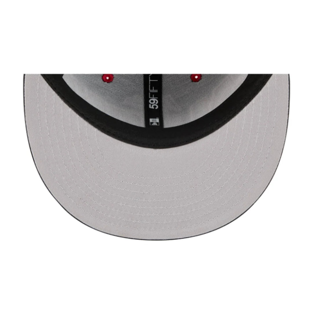 New Era 5950 Atlanta Falcons Satin Fitted - Dark Red