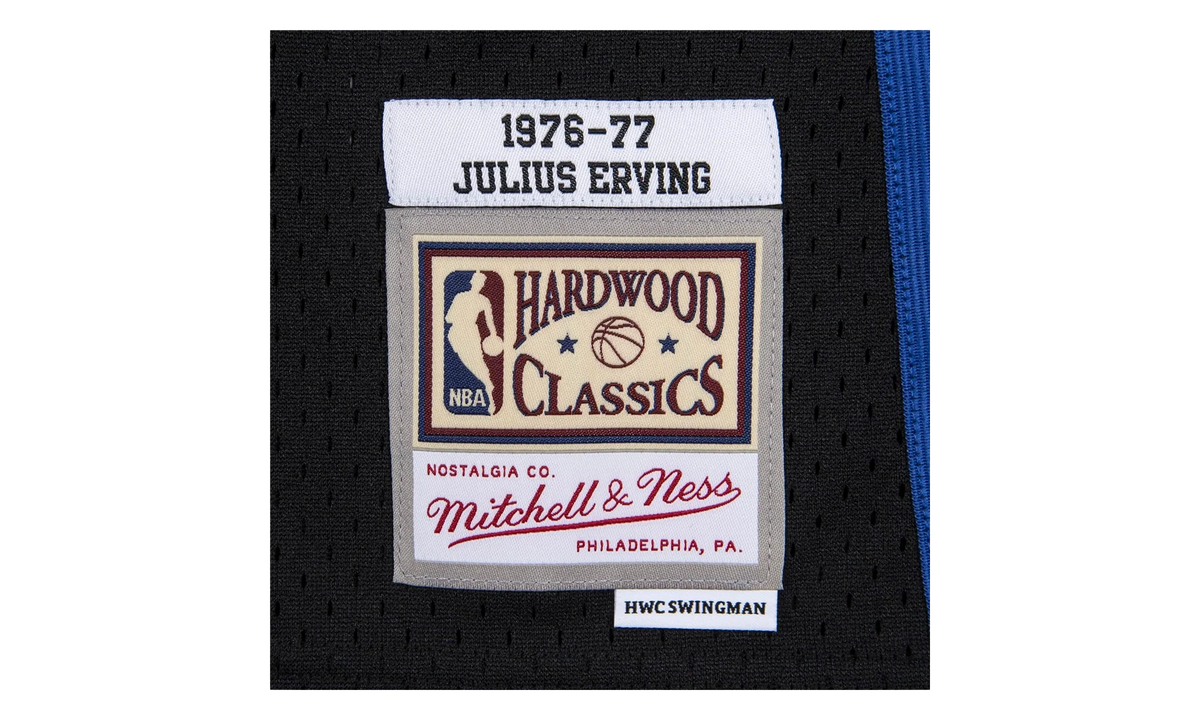 NBA Julius Erving Reload Swingman Jersey "1976 Philadelphia 76ers - Black" SMJYCP19300 P76BLCK76JER