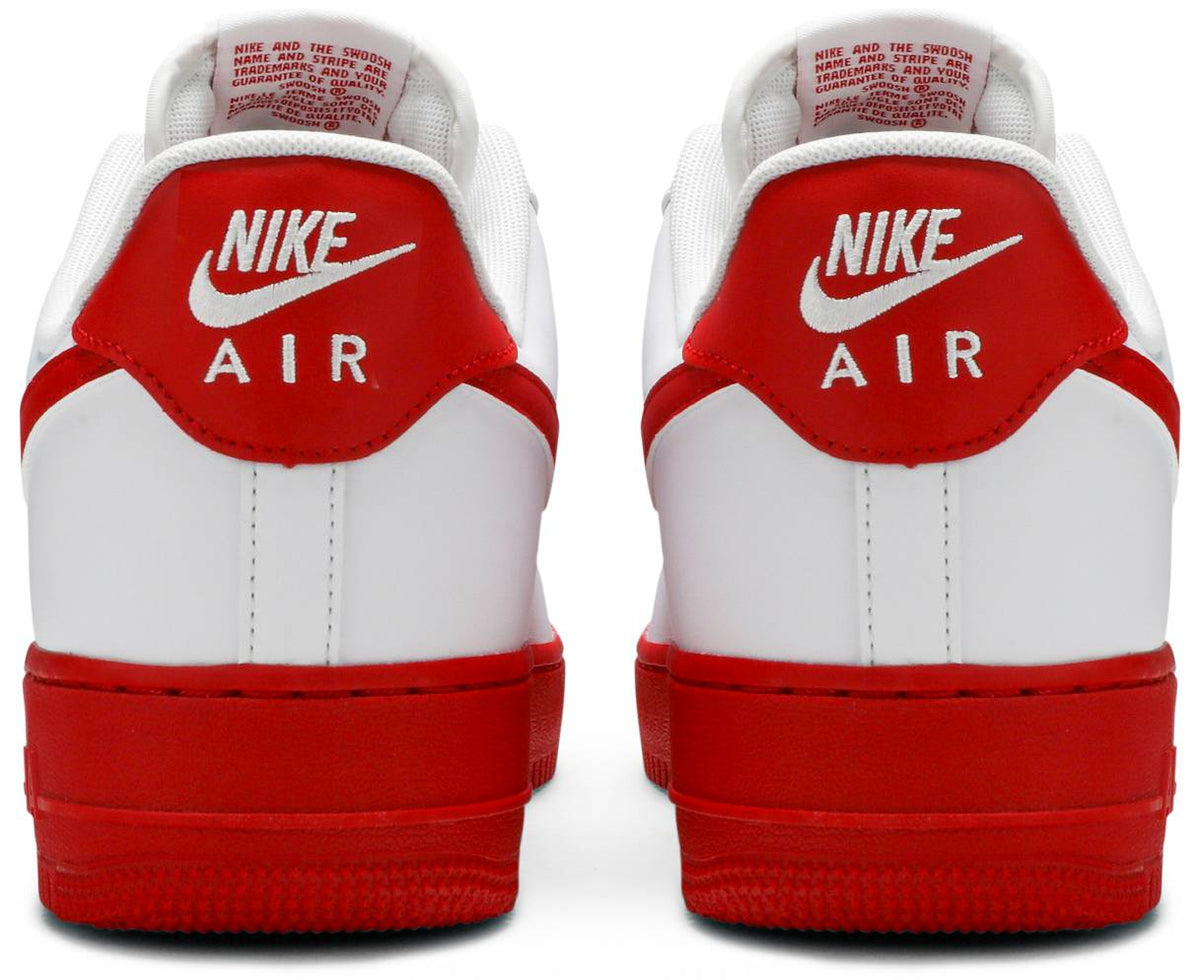 Force 1 Low White Red Midsole