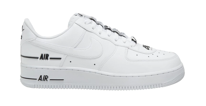 Air Force 1 Low Double Air Low White Black (GS)