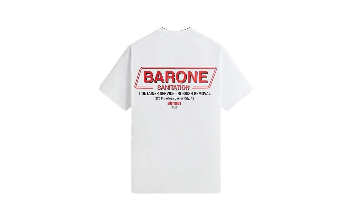 The Sopranos Barone Sanitation Vintage Tee "White" khm034646 101