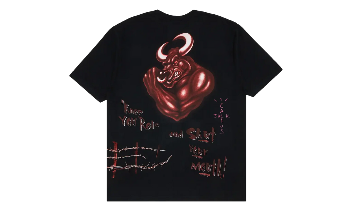 Cactus Jack x WWE Know Your Role The Rock T-Shirt "Black" CPFM26