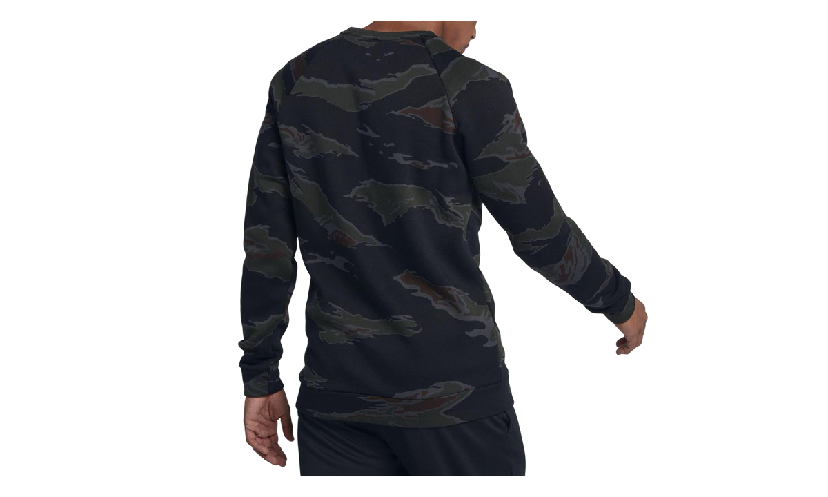 Jumpman Fleece Camo Crew Sweatshirt "Black" AV2310 010