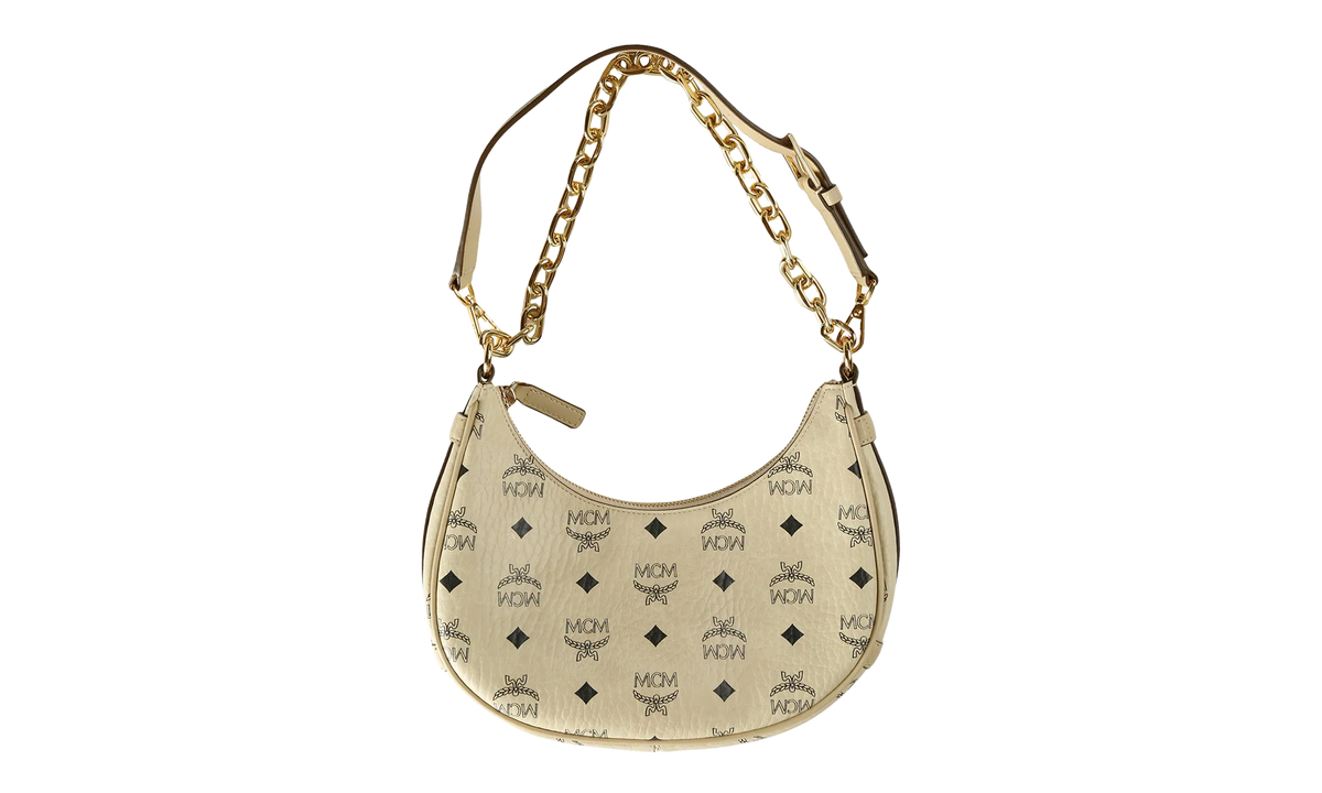 Aren Vi Hobo Bag "BEIGE/BLACK - Small" MWHFATA02 BEIGEBLACK