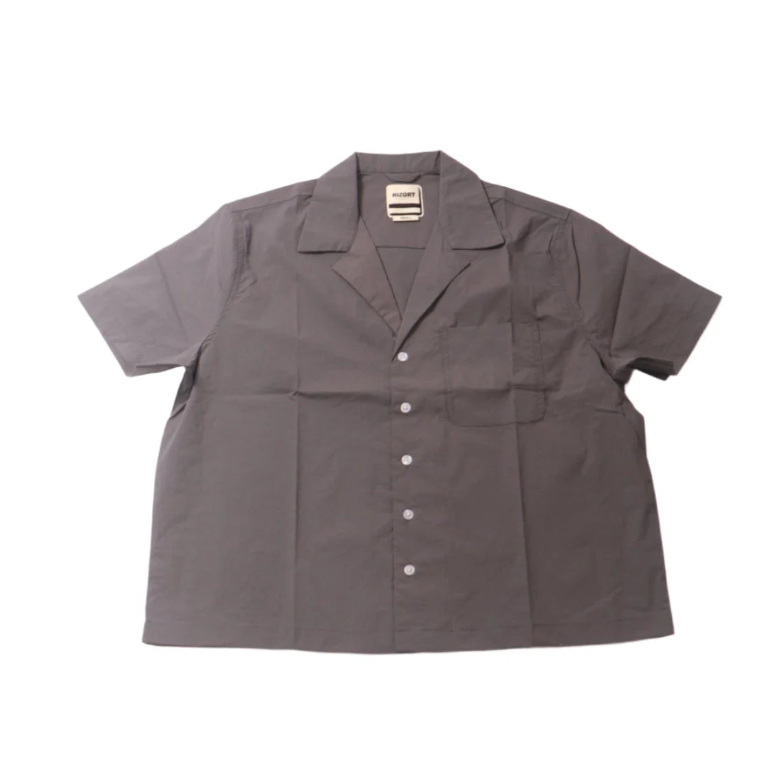 Rizort Kore Nylon Camp Shirt - Greyish Navy