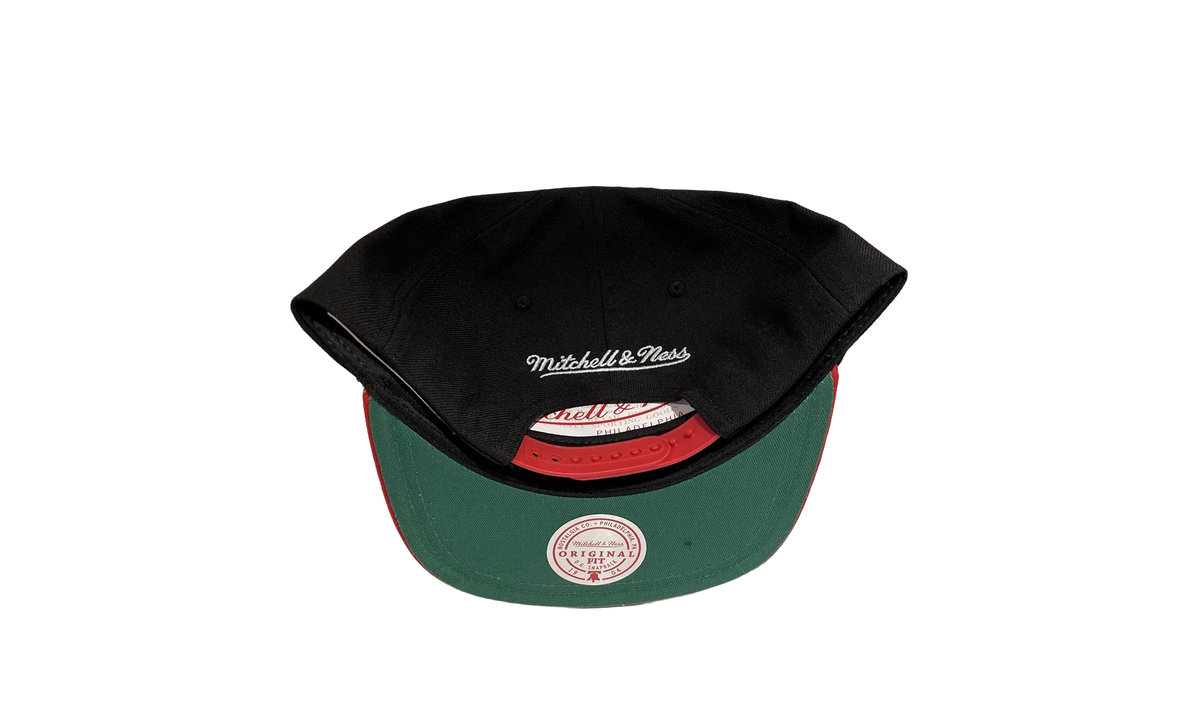 NCAA Logo Bill Snapback Cap "Ohio State Buckeyes - Black / Red" HHSS4533 OSTYYPPPBKRD