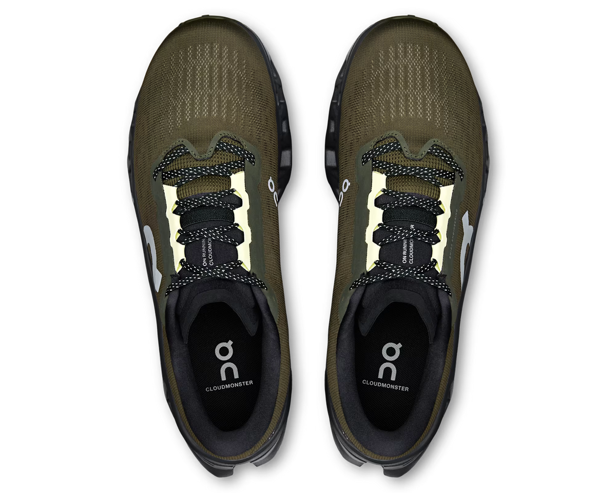 On Running Cloudmonster 3 Olive Eclipse