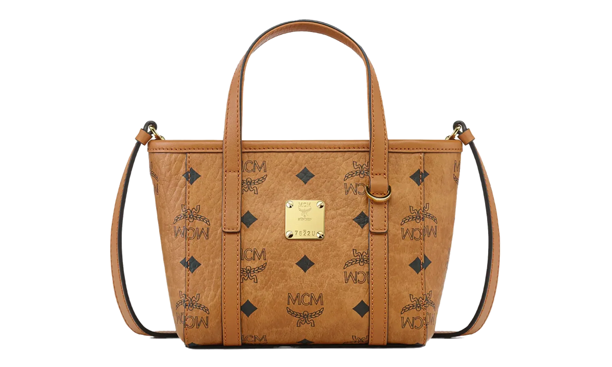 Extra Mini Toni Shopper in Visetos "Cognac" MWPFSMT03CO001