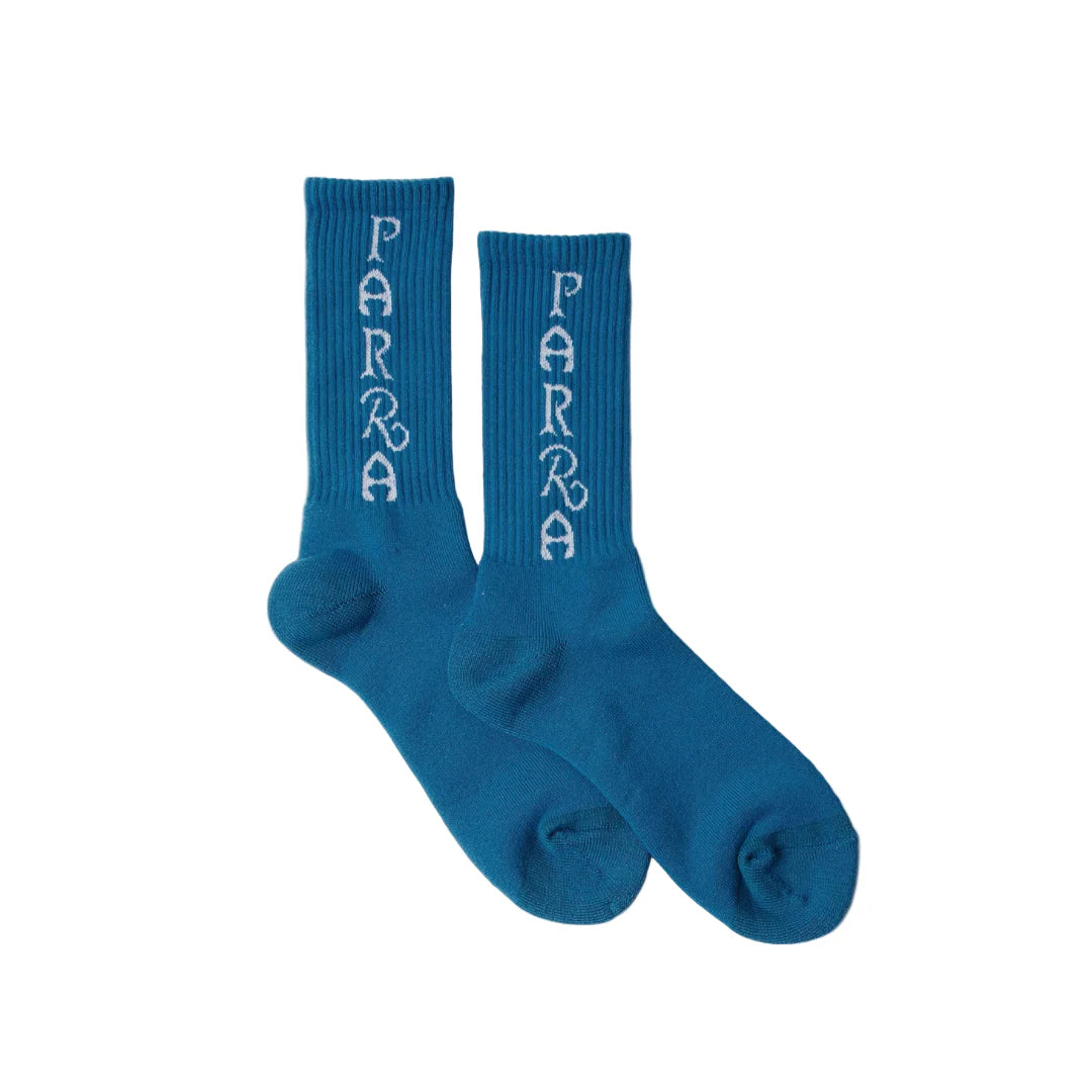 Parra Wordle Logo Crew Sock - Blue