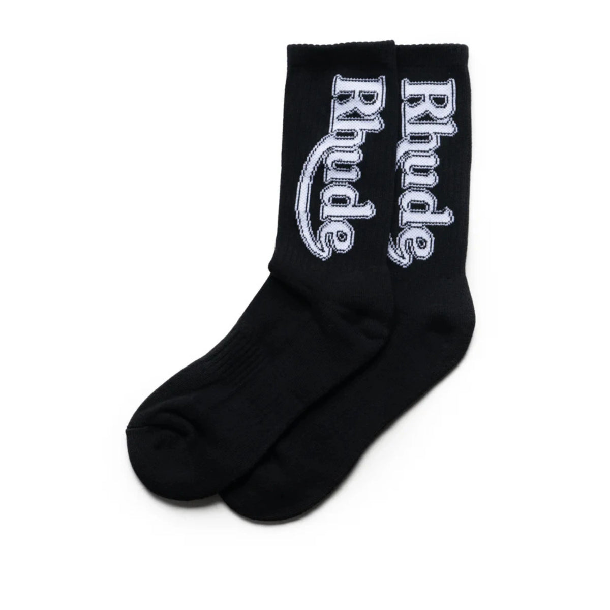 Rhude "Vertical Racetrack" Socks - "Black"