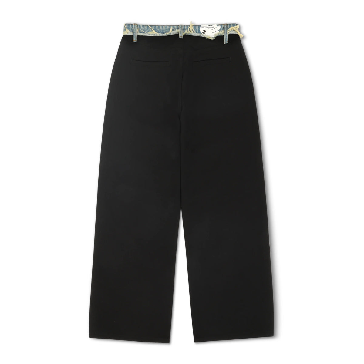 Wanted Apparel Denim Waistband Trousers - Black