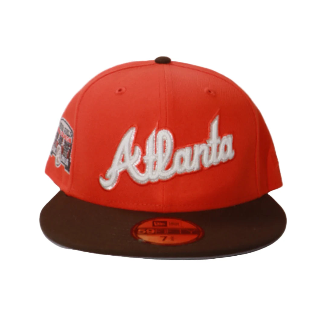 New Era 59Fifty Atlanta Braves '57-'16 Final Season Fitted - Orange/Brown