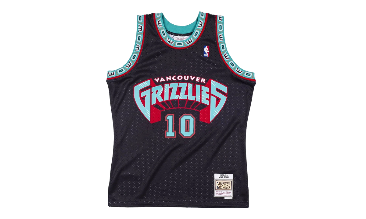 NBA Mike Bibby Reload Swingman Jersey "1998 Vancouver Grizzlies - Black" SMJYCP19289 VGRBLCK98MBI