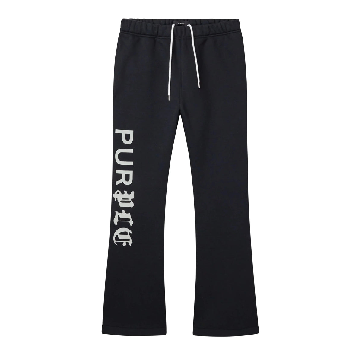 Purple "Half & Half" Sweatpants - Black