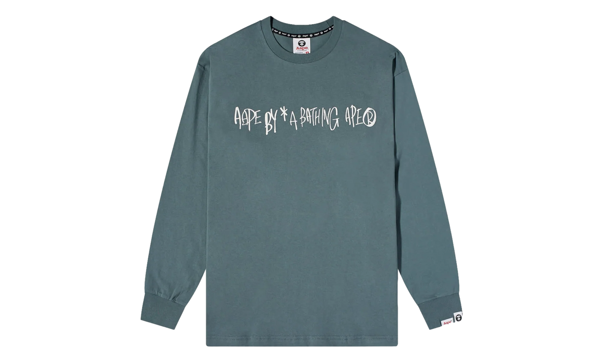 AAPE Record Logo Long Sleeve Sweatshirt "Grey" PK_KAGW9O