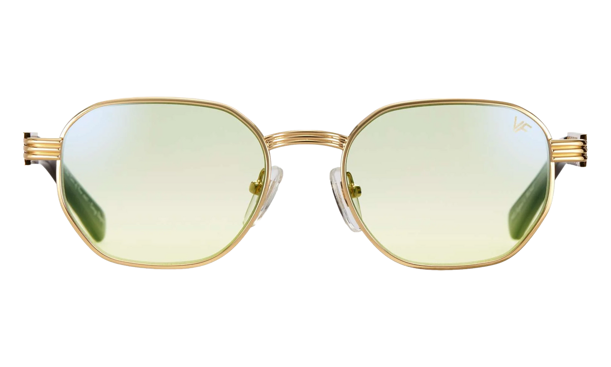 Detroit Player Jacques Cartier Edition 24KT "Yellow Gold / Powder Green Flash Blue" JCDP2 0004 11C8