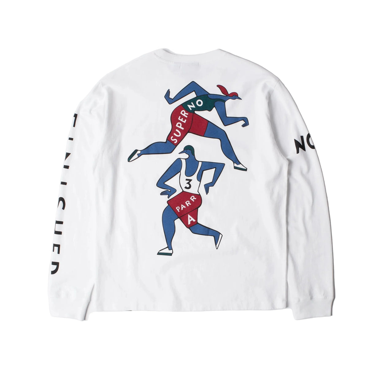 Parra "Not Finished" Long-Sleeve T-Shirt - White