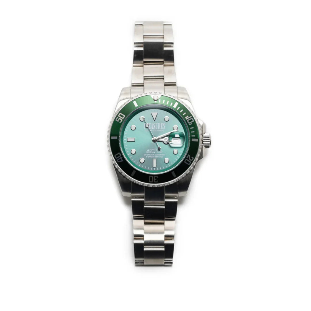 Pleasures Anytime Watch - Green/Silver