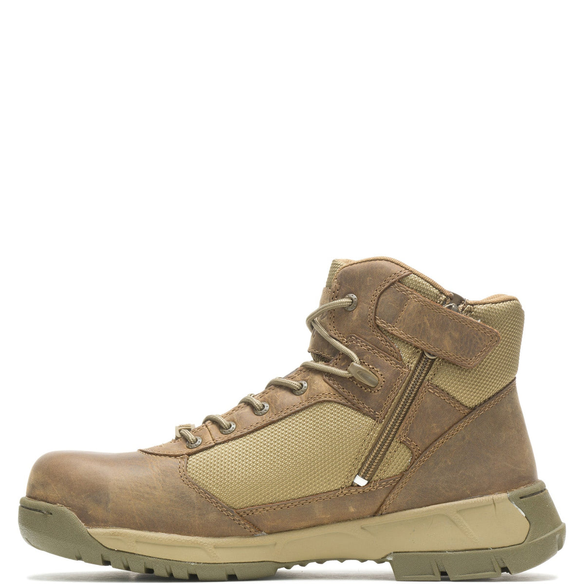 Bates Tactical Sport 2 Mid Side Zip Composite Toe Mens Brown Wide Boots