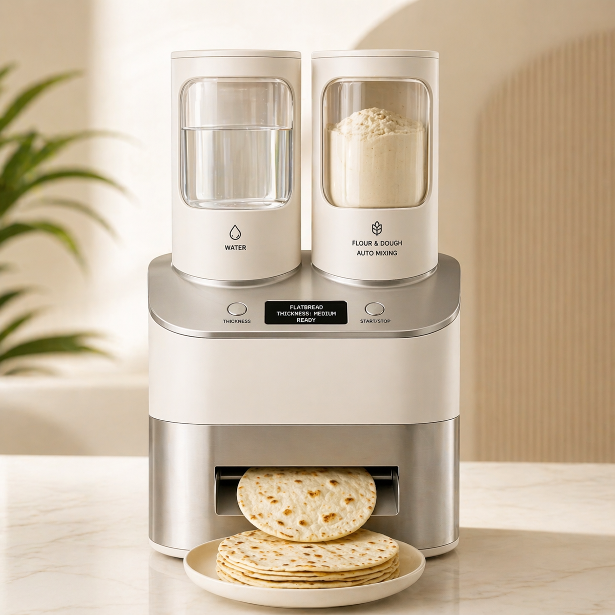 Automatic Flatbread Maker – Fresh Tortillas, Roti & Wraps at Home