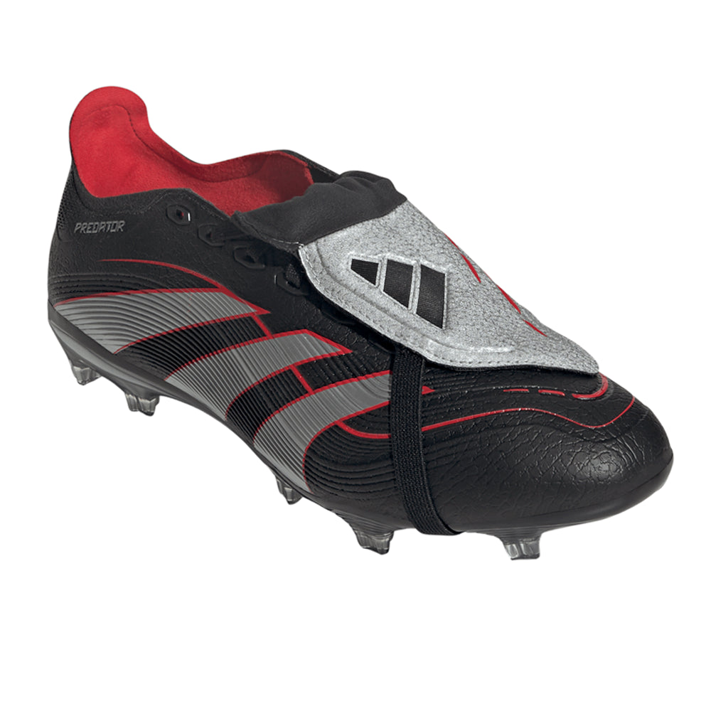 Predator Obsidian Strike Fold-Over Tongue Firm Ground/Multi Ground Soccer Cleats