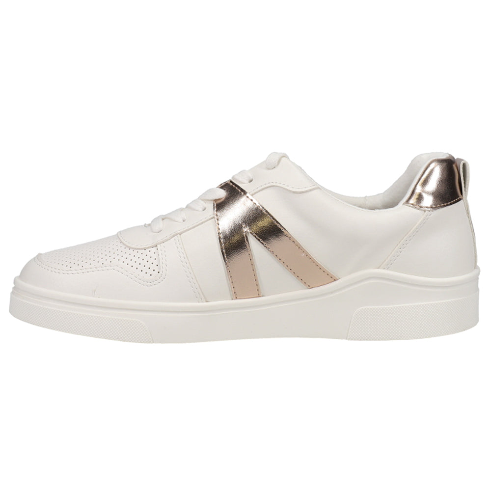 Alta Metallic Perforated Lace Up Sneakers