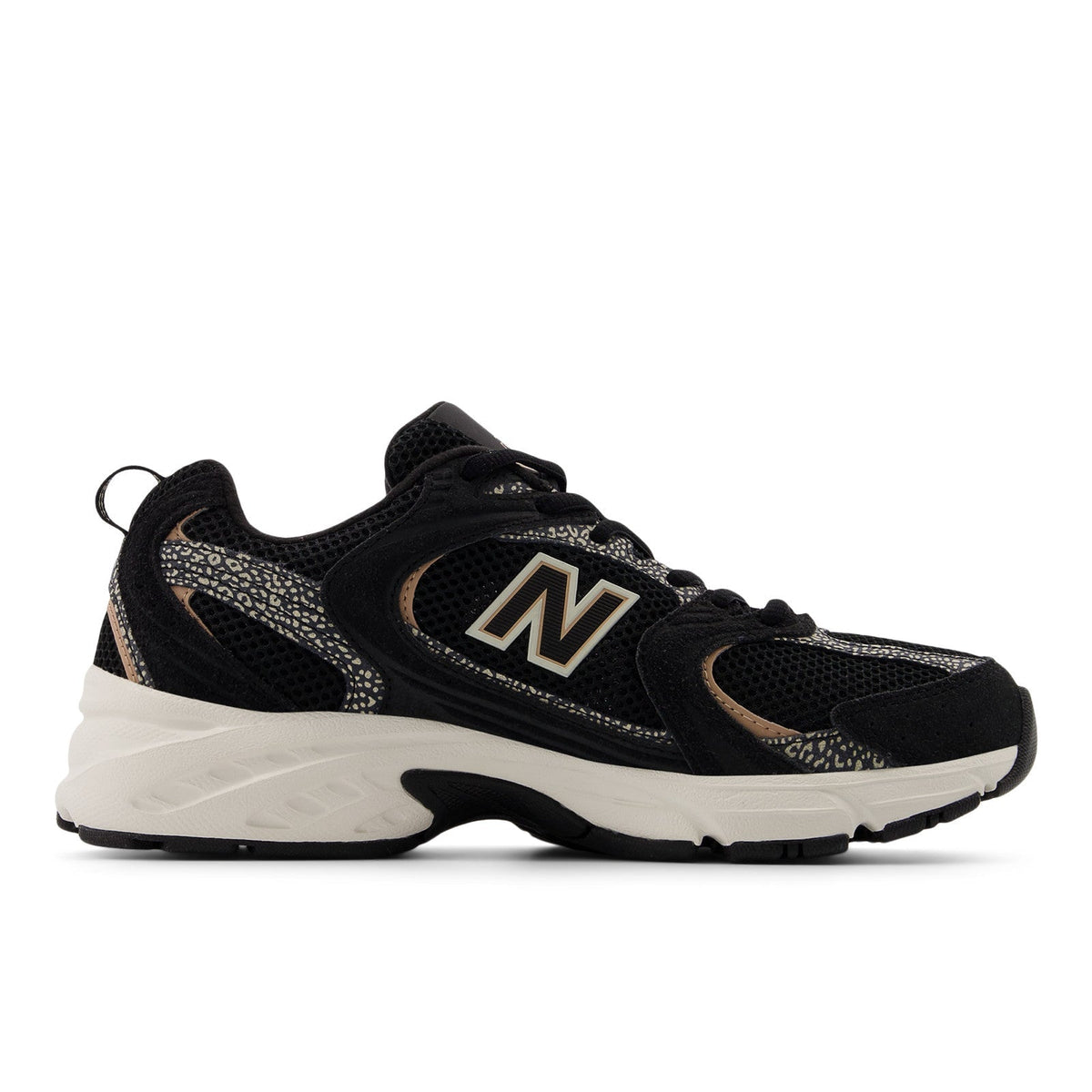 Unisex 530 in Black with Flat Taupe