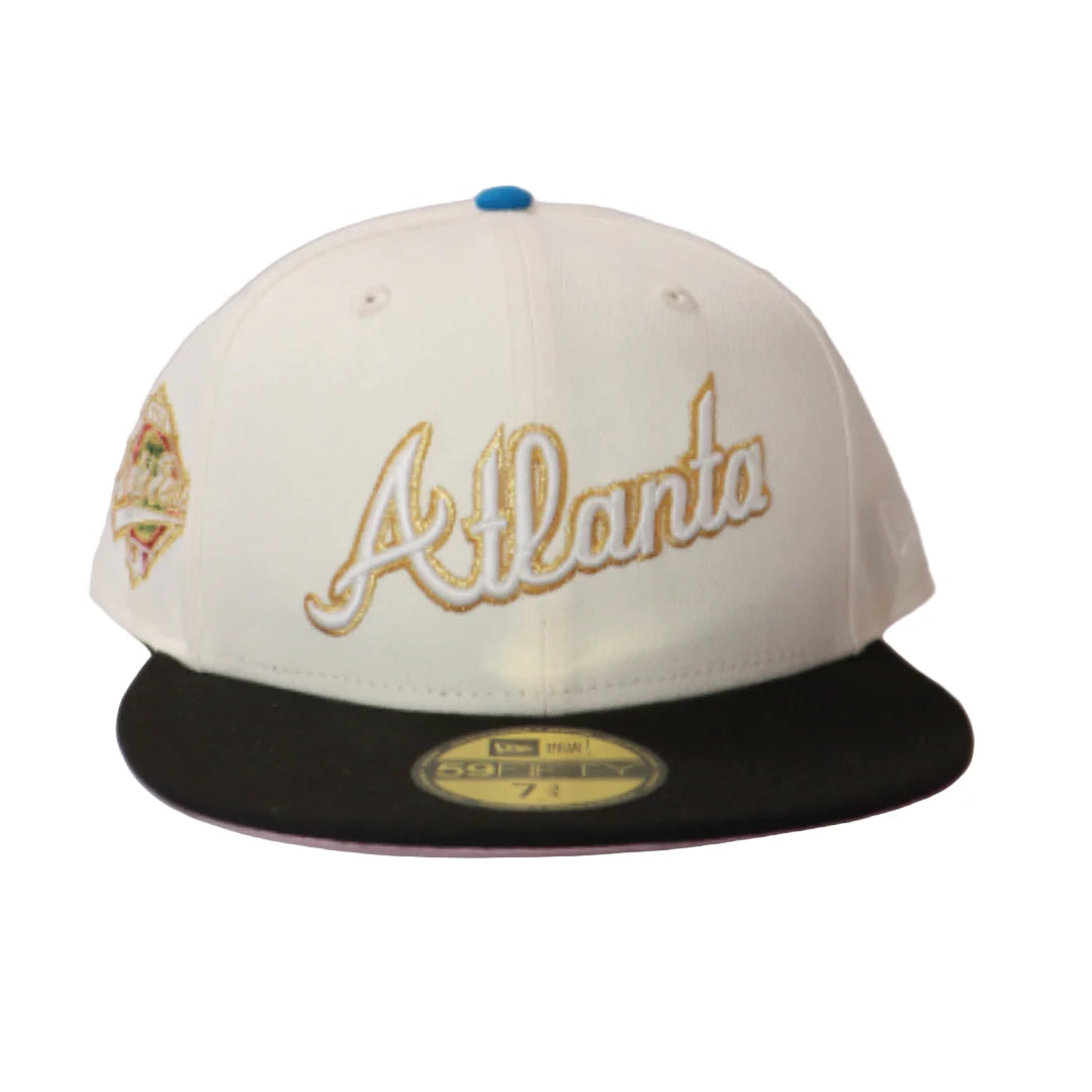 New Era 59Fifty Atlanta Braves '96 World Series Fitted - Off-White/Gold/Black