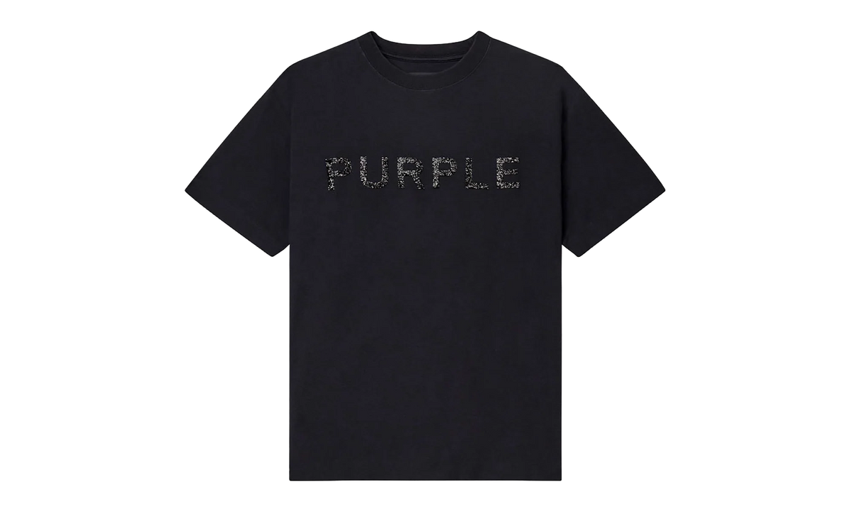 Crystals Textured SS Tee "Black" P104 TBMS226