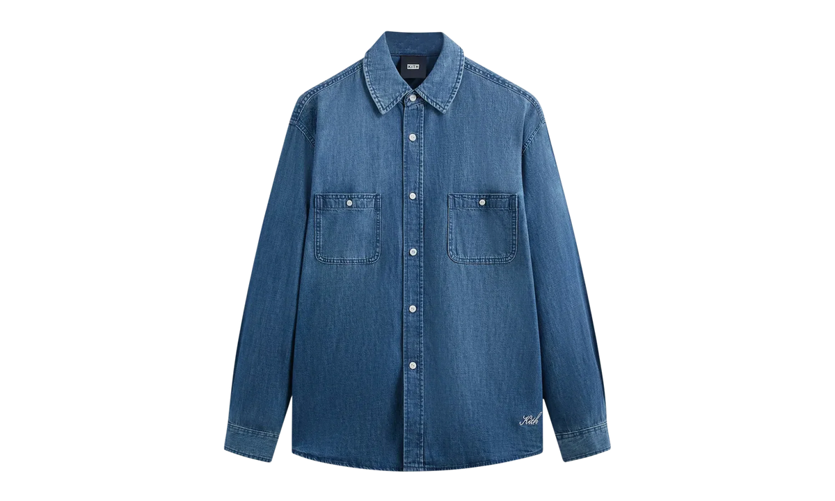 Chambray Apollo Shirt "Mid Indigo" KITH19