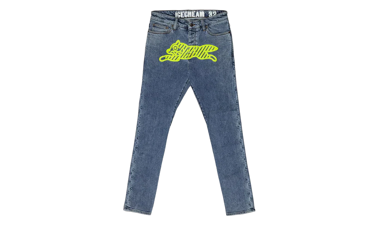 Neon Lime Jean "Medium Blue Wash" 411 8102 MEDI