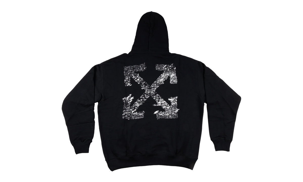 PAINT SPLATTER ARROW DIAG FRENCH TERRY HOODIE "Black" 44OWOS26K062 001