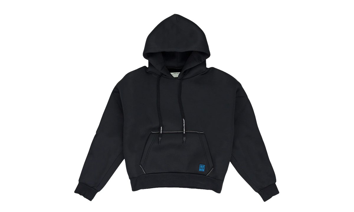 LONG DRAWSTRING HOODIE "Black" OFW MHDS 0001