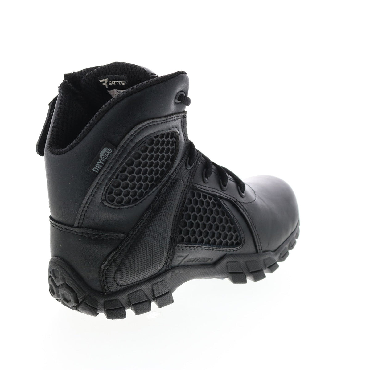 Bates Shock 6" Side Zip E07006 Mens Black Wide Leather Tactical Boots