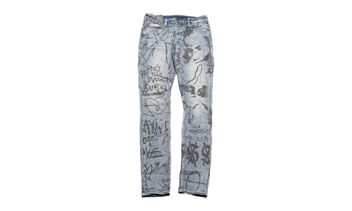 KSUBI X TRIPPIE REDD VAN WINKLE DEVILS JEANS "Grey" KBIUFTAZ