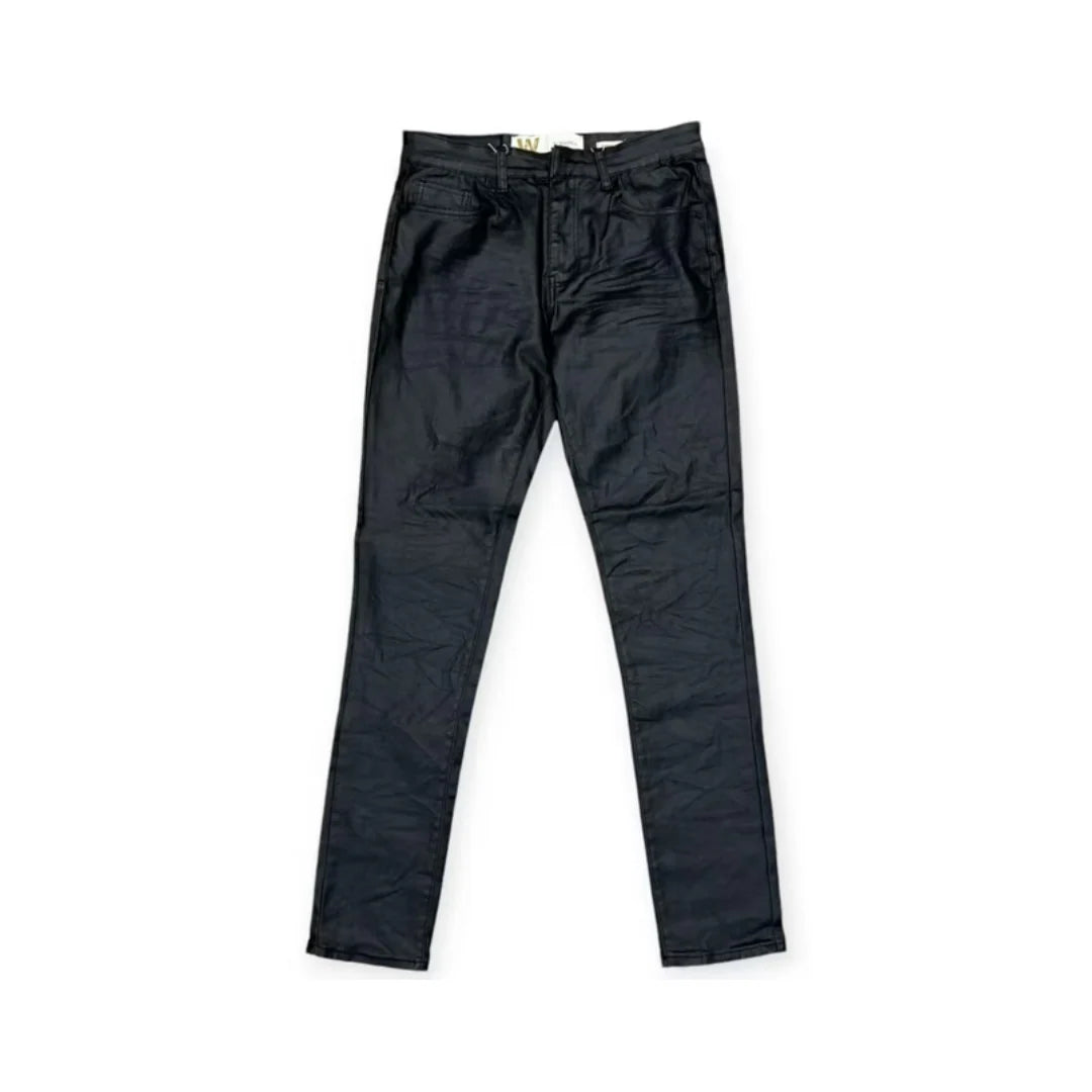 Waimea Waxed Skinny Jeans - Black
