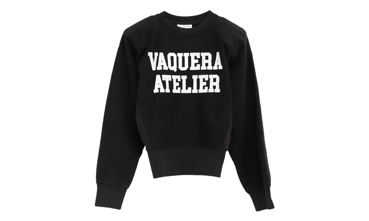 Logo Sweatshirt with Shoulder Pads "Black" VAQ10T015