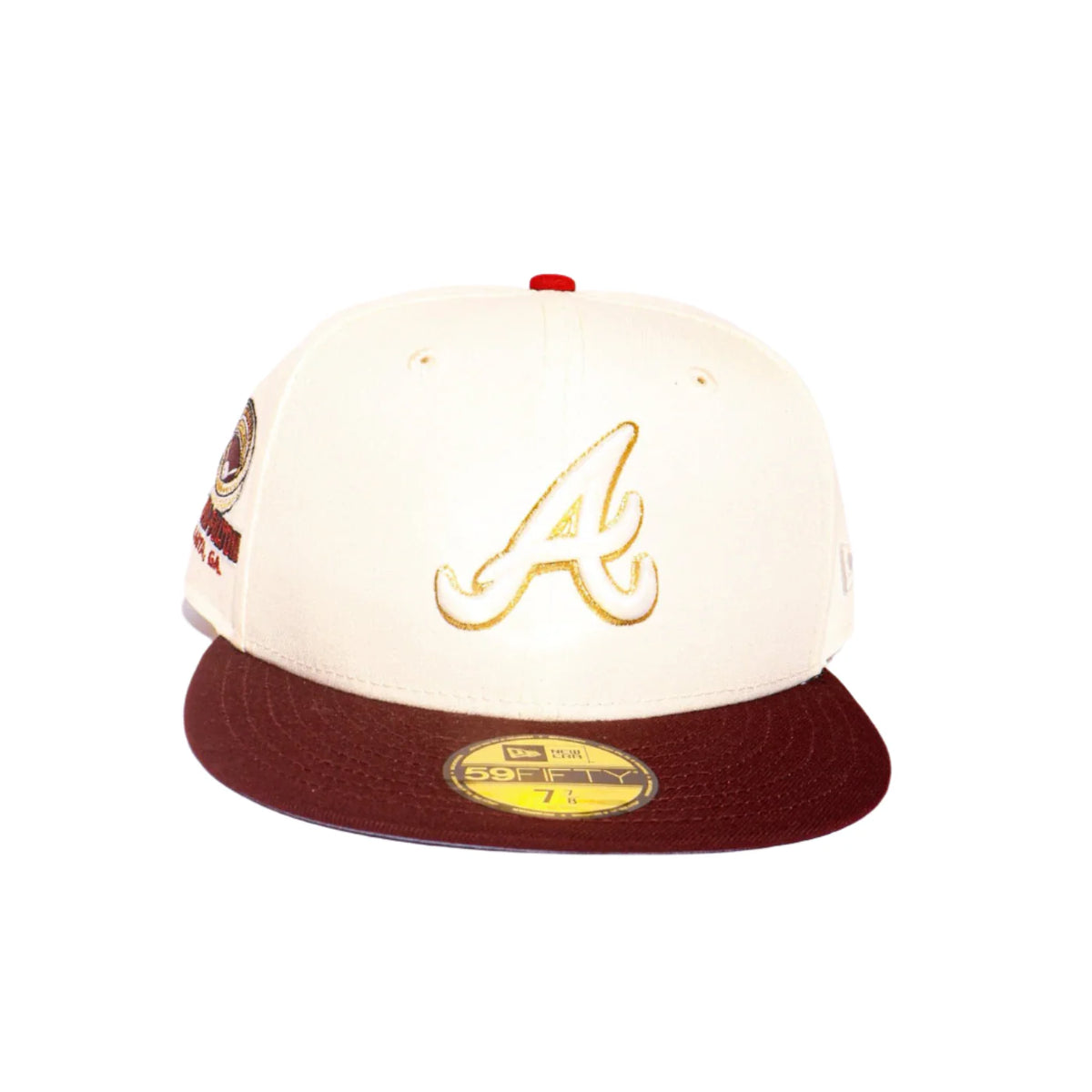 New Era 59Fifty Atlanta Braves "Atlanta-Fulton Stadium" Hat - "Chrome"