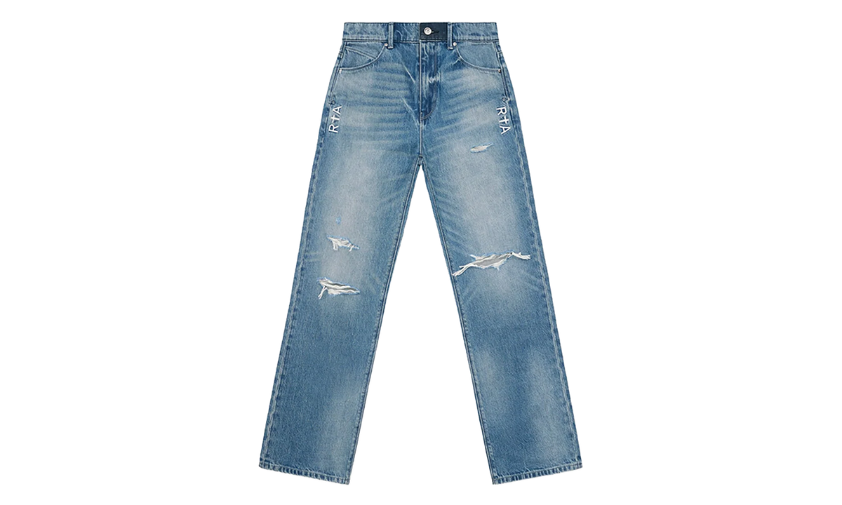 Jonas Straight Leg Jeans "Ripped Medium Wash" MF24D673 B1327RMEDW